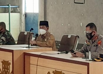 Bupati Bersama Forkopimda Lampura Mengadakan Rapat Koordinasi Dalam Rangka Upaya Pencegahan Covid -19, Selama Ramadhan dan Idhul Fitri