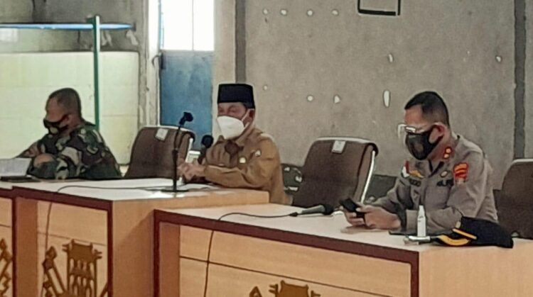 Bupati Bersama Forkopimda Lampura Mengadakan Rapat Koordinasi Dalam Rangka Upaya Pencegahan Covid -19, Selama Ramadhan dan Idhul Fitri