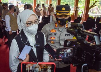 Operasi Ketupat Lodaya 2021, Forkopimda Purwakarta Gelar Apel Pasukan