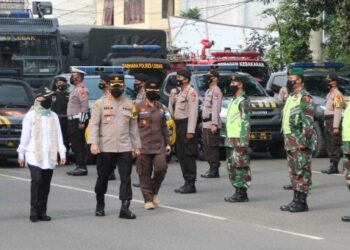 Personil Pores Lebak Laksanakan Apel Ops Ketupat 2021