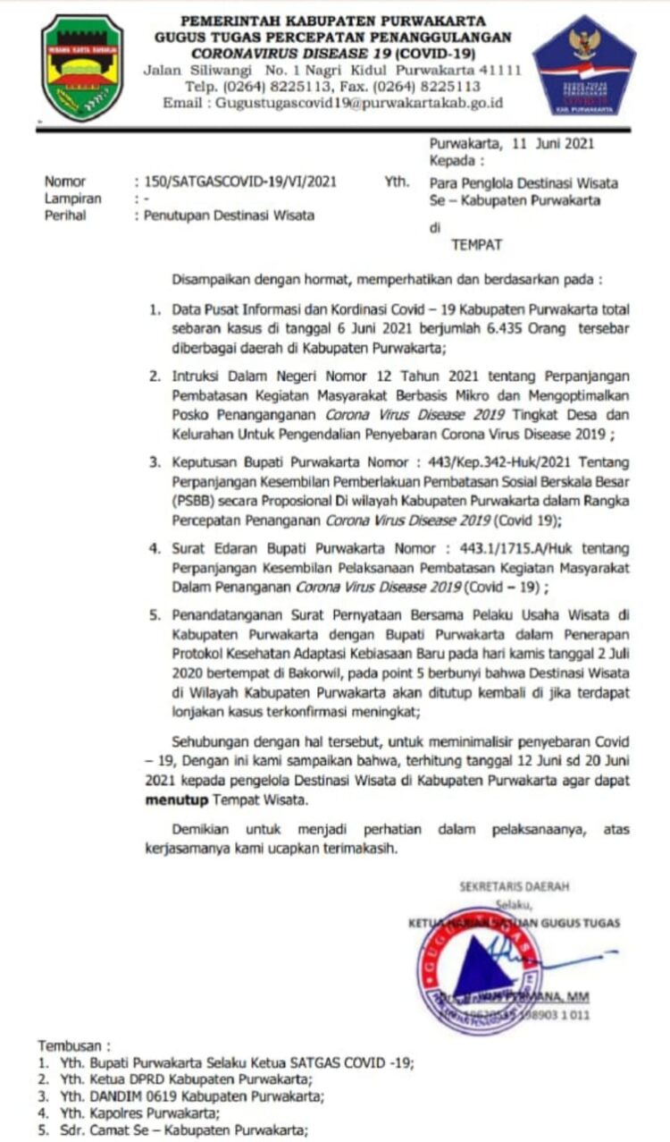 Ketika Kebijakan Pemda Tentang Penutupan Sementara Tempat Wisata Dikeluhkan Para Pengelola Wisata