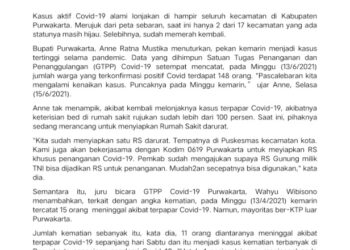 Tangani Lonjakan Kasus Covid-19, Pemkab Purwakarta Upayakan Penambahan Rumah Sakit Darurat