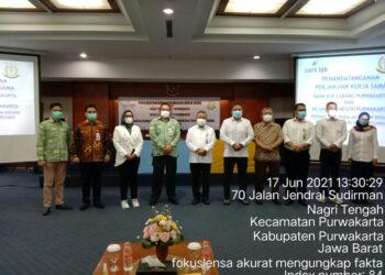 Penandatangan Perjanjian Kerjasama Bank BJB Dengan Kejaksaan Negeri Kabupaten Purwakarta
