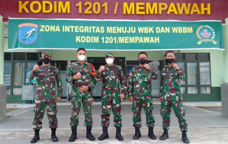 Dandim 1201 Mempawah, Sambut Kedatangan Tim Wasev Sterad Bidang Tahwil