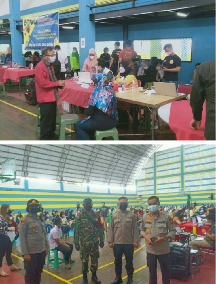 Program Vaksinasi Gratis, Kembali Dibuka Pendaftaran Vaksinasi Massal Di Lapangan Basket PSP Pontianak