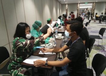 LH SWADEK Banten : Mengapresiasi TNI Bantu Pelaksanaan Vaksinasi untuk Masyarakat