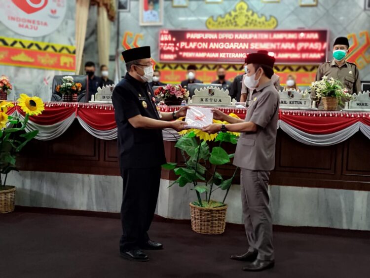 Gelar Paripurna Penyampaiyan Rancangan KUA-PPAS APBD 2022