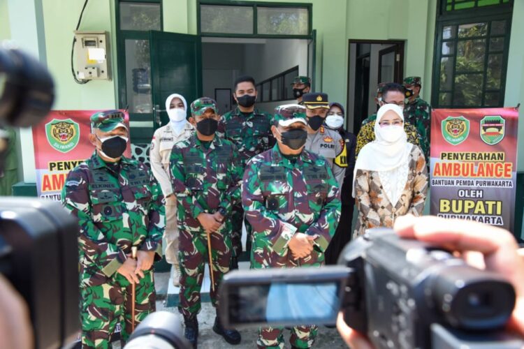 Kunker Pangdam III Menegaskan Sinergitas dan Gotong-royong dalam Penanganan Pandemi