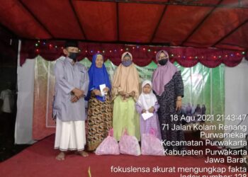 Peringati 10 Muharram 1443 Hijriyah,DKM Masjid Jami Al-IHKSAN Santuni Anak Yatim & Panti Jompo