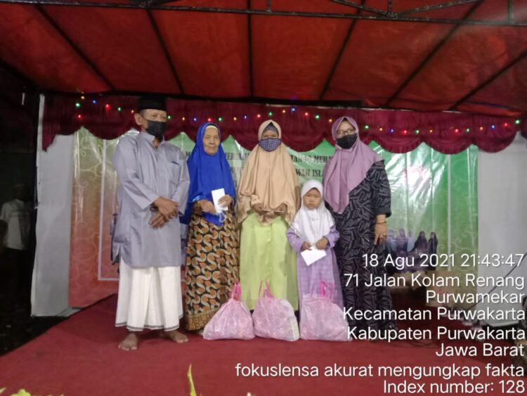 Peringati 10 Muharram 1443 Hijriyah,DKM Masjid Jami Al-IHKSAN Santuni Anak Yatim & Panti Jompo