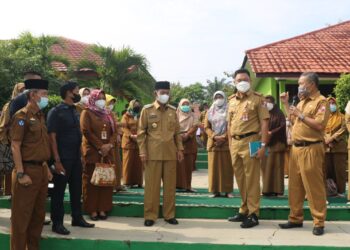 Hari ini,” SMP N 7 Kota Bumi, Melakukan Kegiatan Belajar Tatap Muka Terbatas