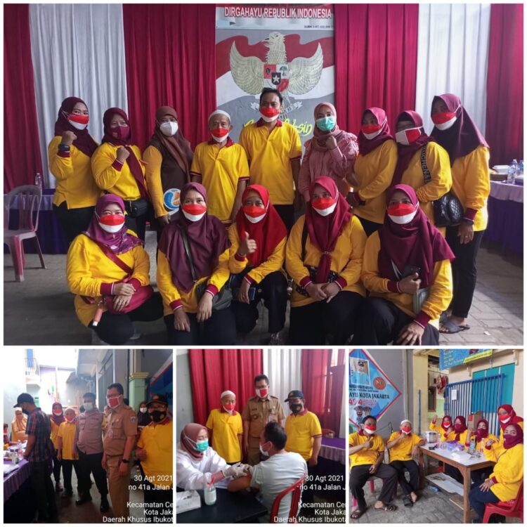 Gelar Vaksinasi Astra Zeneca Dosis 1Dan2 Di Rt 005 Rw 016 Kapuk ITB