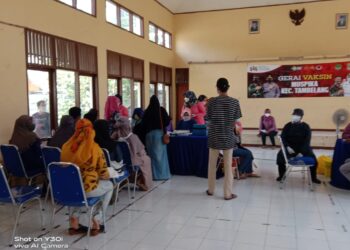 Kapolsek Tambelang Pimpin Kegiatan Vaksinasi Gerai 63 Masyarakat Umum Wilayah Tambelang