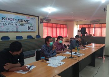 KPU Kota Tangerang Menggelar Rapat Koordinasi Rekapitulasi PDPB Bulan Agustus 2021