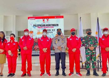 Gubernur Sulut Lepas Kontingen PON, Danlanud Sam Ratulangi Jadi Ketua Kontingen