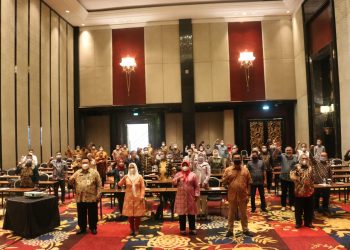 Pimpinan, Anggota dan Sekretariat DPRD Purwakarta Bimtek Penyusunan APBD TA 2022