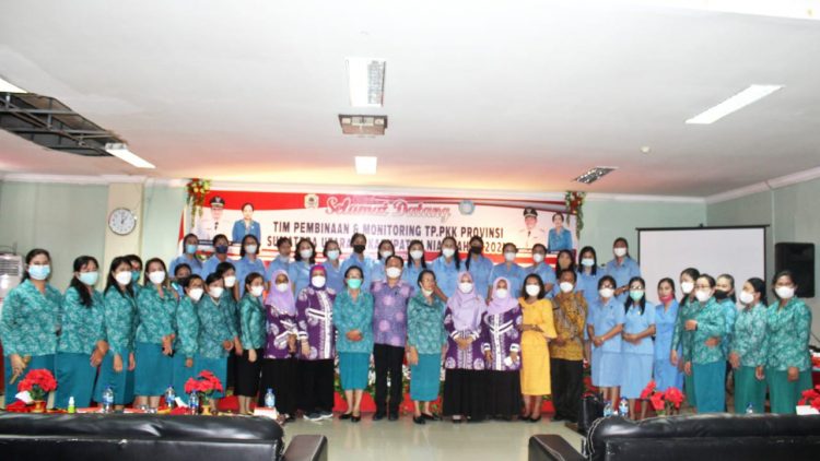 Bupati Nias Dan Ketua PKK Kabupaten Nias Terima Kunjungan Tim Pembinaan Dan Monitoring PKK Provinsi Sumatera Utara