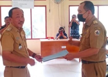 Camat Gunungsitoli Utara Lantik Pj. Kades Gawu-Gawu Bouso