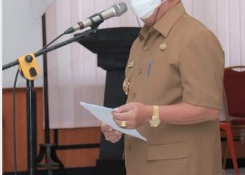 WALIKOTA GUNUNGSITOLI LANTIK PEJABAT PIMPINAN TINGGI PRATAMA