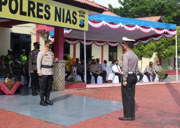 Polres Nias Gelar Apel Operasi Zebra Toba – 2021