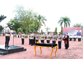 Kapolres Nias Pimpin Sertijab Kasat, Kasi dan Kapolsek Jajaran Polres Nias
