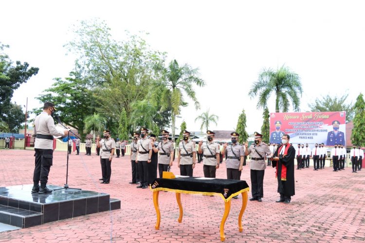 Kapolres Nias Pimpin Sertijab Kasat, Kasi dan Kapolsek Jajaran Polres Nias