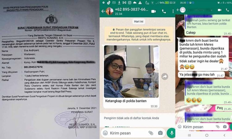 Pimpinan Redaksi Aneka Fakta Propamkan Oknum Polisi ke Mabes Polri