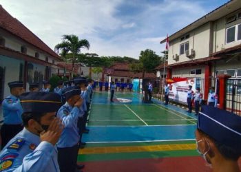Tidak Hanya Petugas, Napi Lapas Rangkasbitung Juga Gelorakan Semangat Bela Negara