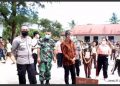 Bupati Nias Meninjau Pelaksanaan Vaksinasi Merdeka Anak Di SDN 071078 Hiliweto Gido