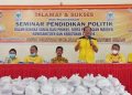 DPD Partai Golkar Kabupaten Nias Laksanakan Seminar Pendidikan Politik Dan Pembagian Sembako