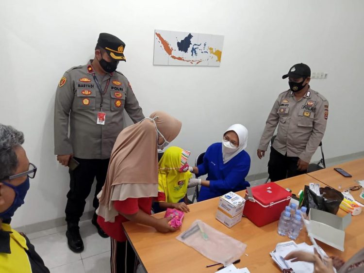 Polsek Pasarkemis Polresta Tangerang Gelar Vaksinasi Merdeka Anak Usia 6-11 Tahun