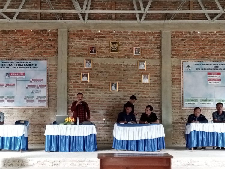 Pemdes Lahemo Laksanakan Pertemuan Pembahasa Kerja Tim RKPDes dan LPPDes