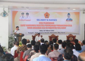 Pemkab Nias Barat Laksanakan Rakor Fasilitasi Perencanaan Pembangunan Desa TA. 2022