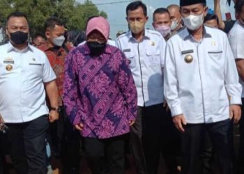 Kemensos Sambangi Lampura, Beri Bantuan Pada Bardi Penderita Tumor Rahang