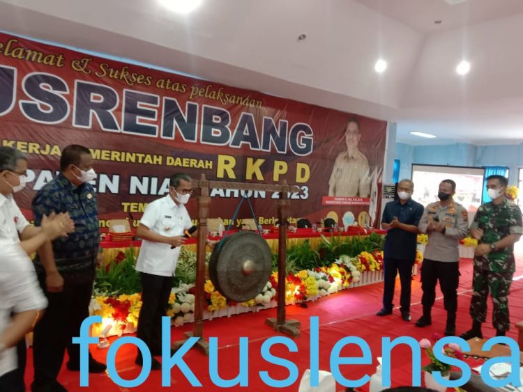 Bupati Nias Buka Secara Resmi Musrenbang Penyusunan RKPD Tahun 2023