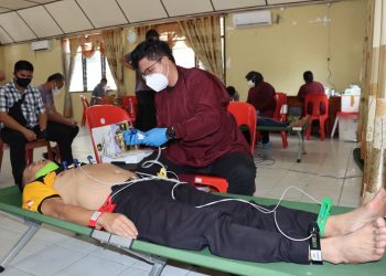 Polres Nias Laksanakan Pemeriksaan Kesehatan Berkala Semester I T.A. 2022