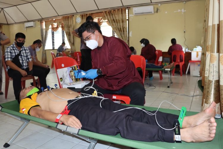 Polres Nias Laksanakan Pemeriksaan Kesehatan Berkala Semester I T.A. 2022