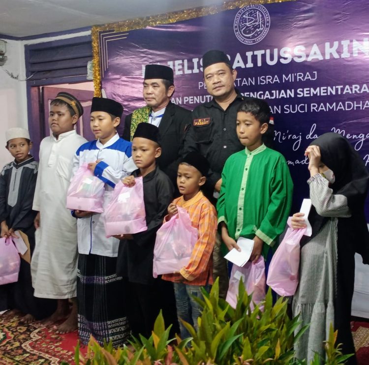 Penutupan Pengajian Dan Isra Mi’raj Serta Santunan Anak Yatim Majelis Ta’lim Baitusakinah