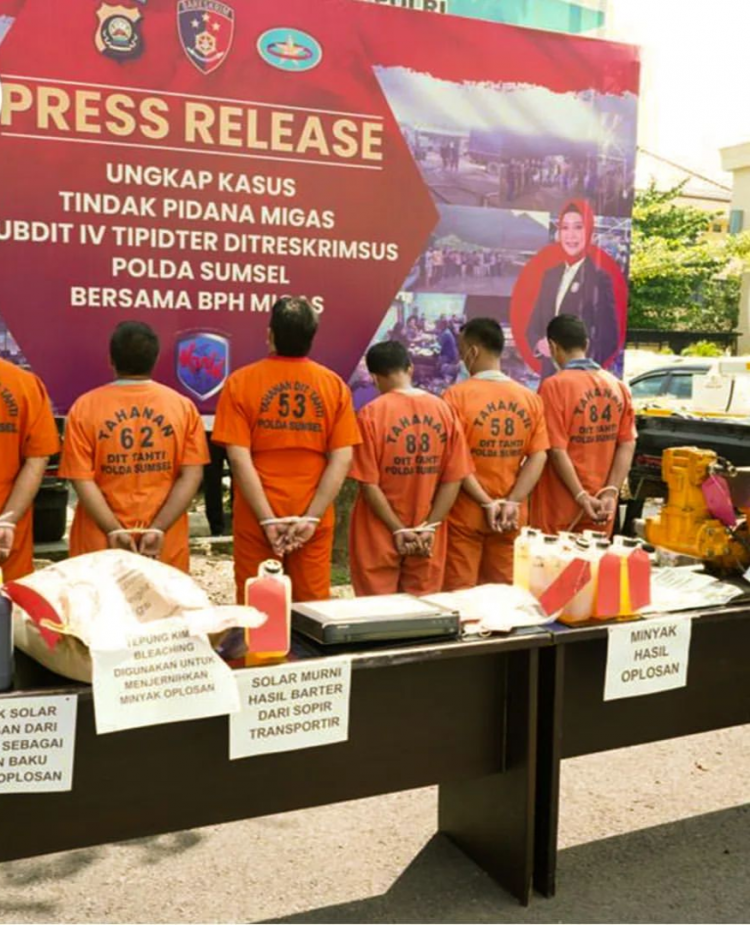 BPH Migas Bersama Polda Sumsel Amankan Produsen BBM Ilegal Dan BBM Oplosan