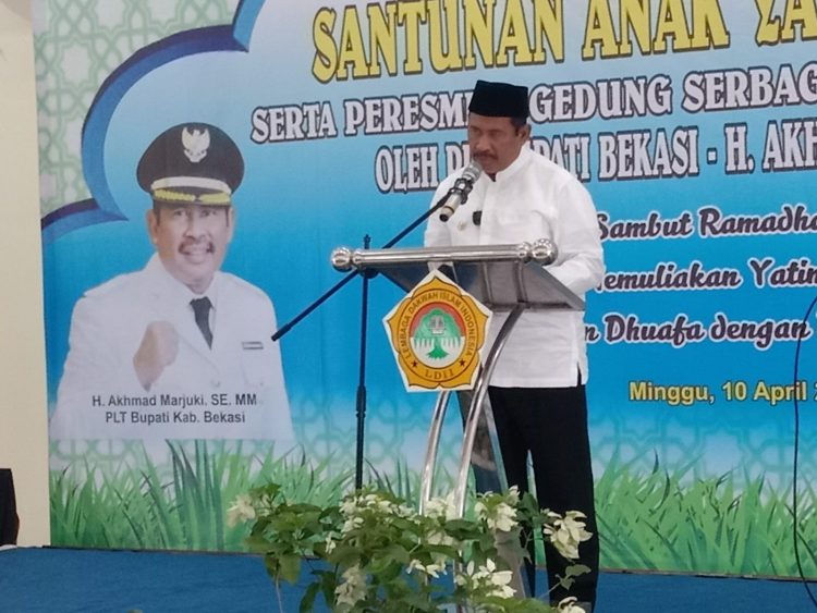 Santunan Yatim dan Peresmian Gedung Serba Guna LDII Dihadiri Plt.Bupati Bekasi