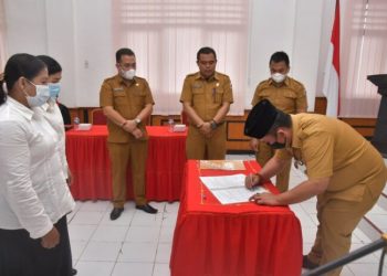 Bernardine Telaumbanua Kembali Jabat Kadis Dukcapil