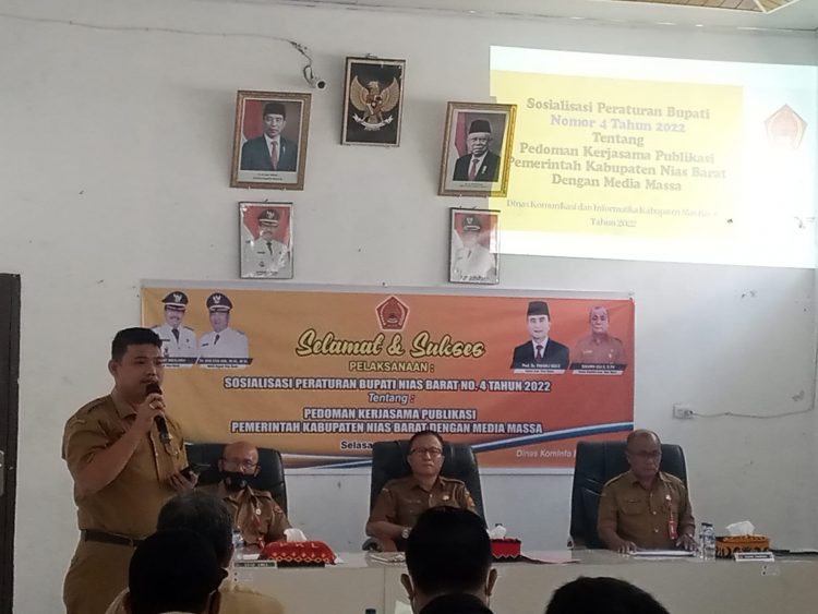 Pemkab Nias Barat Laksanakan Sosialisasi Perbup No. 4 Tahun 2022