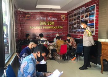 Polres Purwakarta Veripikasi Rikmin Calon Anggota Polri TA 2022