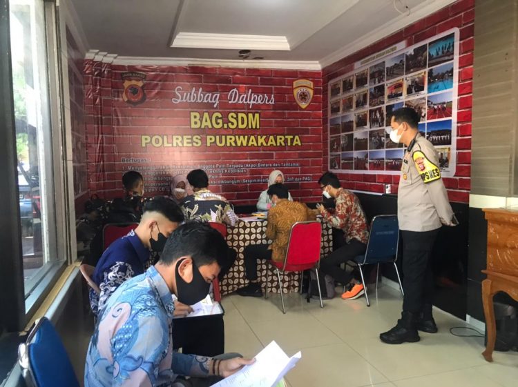 Polres Purwakarta Veripikasi Rikmin Calon Anggota Polri TA 2022