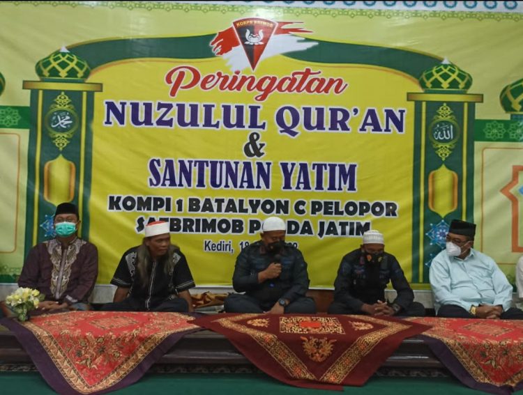 Danki 1 Yon C Pelopor Hadiri Peringatan Nuzulul Quran di Masjid As Syuhada