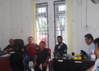 Kadis Kominfo Nias Barat Sambut Sejumlah Awak Media