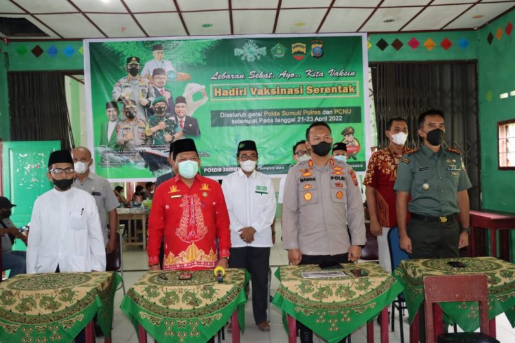 Gandeng PCNU Gunungsitoli & Kemenag, Polres Nias Gelar Sejuta Vaksin