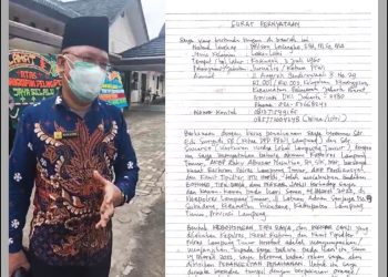 Serius! Surat Pernyataan Wilson Lalengke Atas Dugaan Kebohongan Kapolres Lampung Timur Semestinya Jadi Perhatian Kapolri
