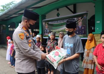 Gerakan Infaq Ramadhan, Polres Nias Santuni Anak Yatim Piatu Terdampak Covid-19