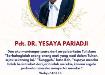 Sekjen Organisasi AWDI B Wadja .S.SH “Ikut Turut Berbelasungkawa Atas Wafatnya Pdt.Dr.Yesaya Pariadji